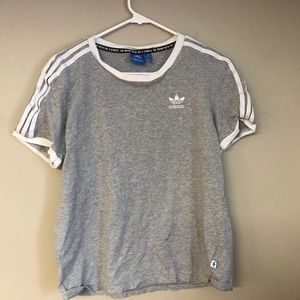 Adidas three stripe jersey shirt